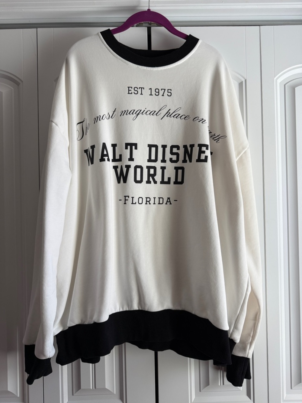 BELLE & PARK DISNEY WORLD CREWNECK SWEATER